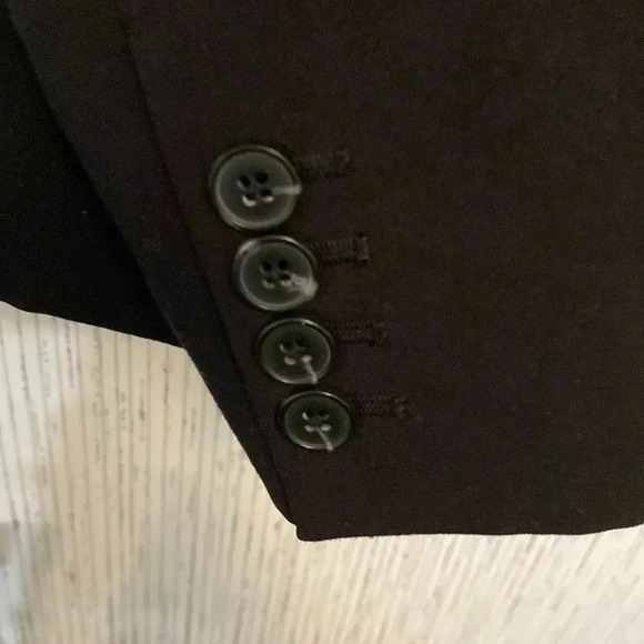Black Blazer Worthington Women Size 14  One Button Jacket Business or Causal - Picture 5 of 6
